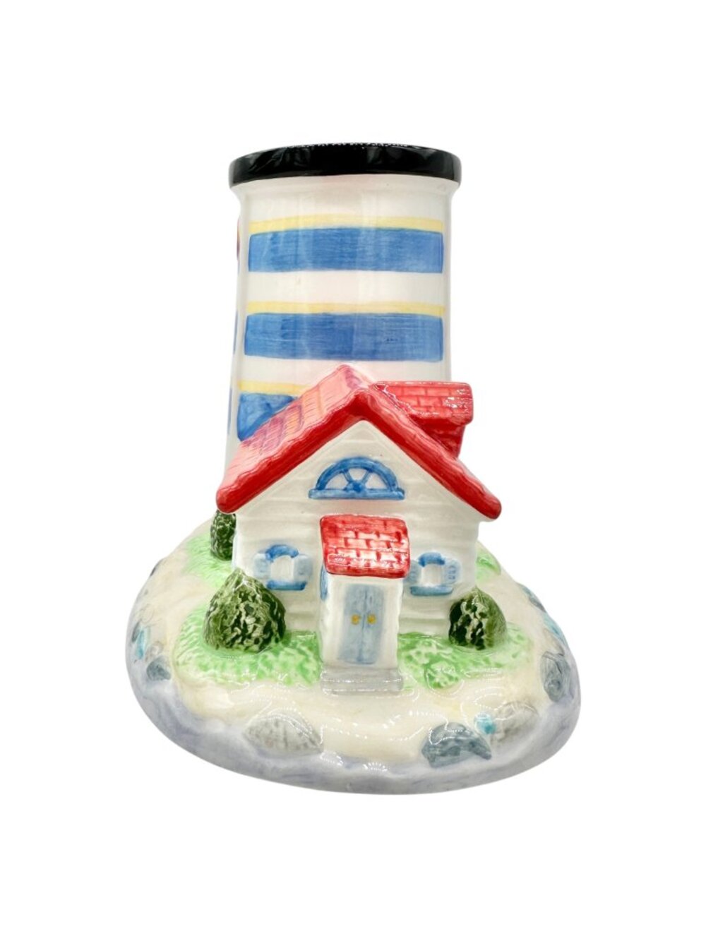 Avon Ceramic Lighthouse Candleholder Base Only Replacement 4.5"H Nautical Decor